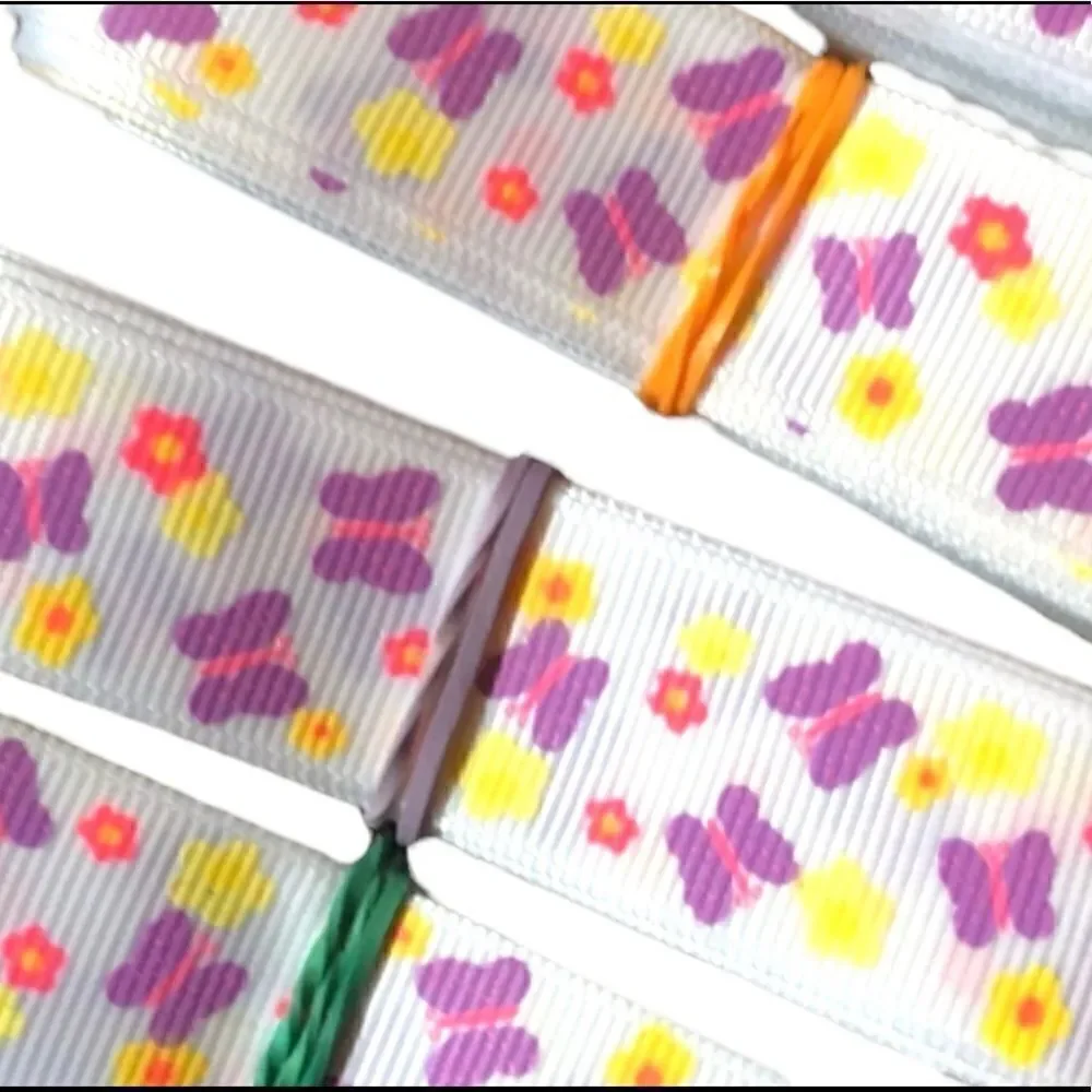 grosgrain Ribbon 7/8” 5 yards 5/$20 butterflies
